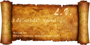 László Vazul névjegykártya