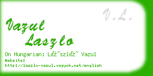 vazul laszlo business card